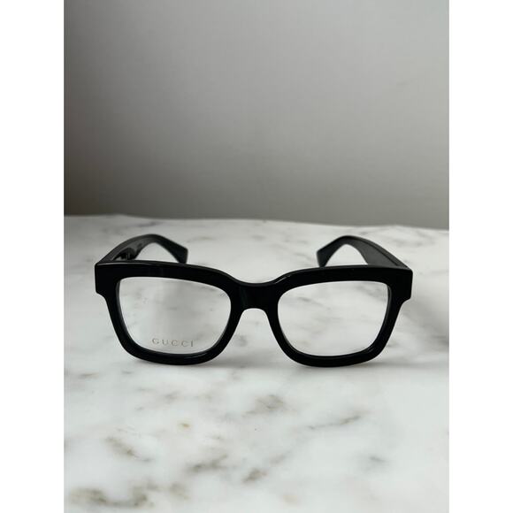 NEW Gucci GG1138O Black Eyeglasses Frames Unisex - Picture 6 of 9